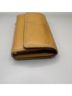 Coach 100% Leather Solid Tan Silver Leather Wallet One size - photo 3