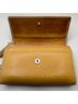 Coach 100% Leather Solid Tan Silver Leather Wallet One size - photo 6