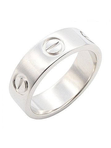 Cartier Cartier Love Ring, 18K White Gold (18KWG), Women's, Silver Tone, B4084700 (view 1)