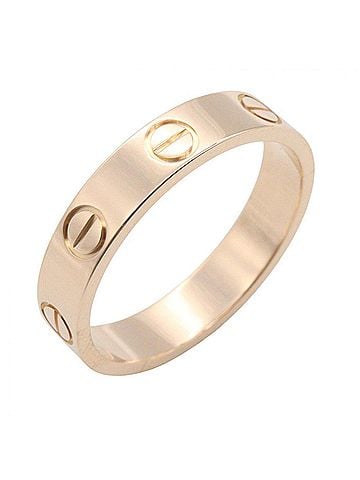 Cartier Cartier Mini Love Ring, 18K Pink Gold (PG), Women's Jewelry, Tone (view 1)
