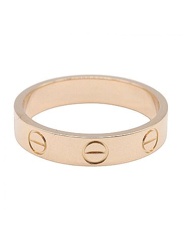 Cartier Cartier Mini Love Ring, 18K Pink Gold (PG), Women's Jewelry, Tone (view 2)
