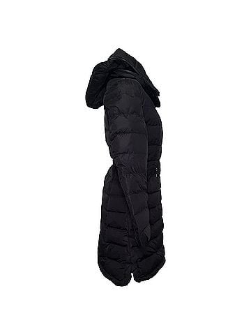 Moncler Moncler Flammette Down Coat in Black Polyamide (view 2)