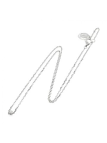 Cartier Cartier d'Amour SM Necklace, 18K White Gold (18KWG), Diamond, Women's, Silver/Clear Tone, B7215900 (view 2)