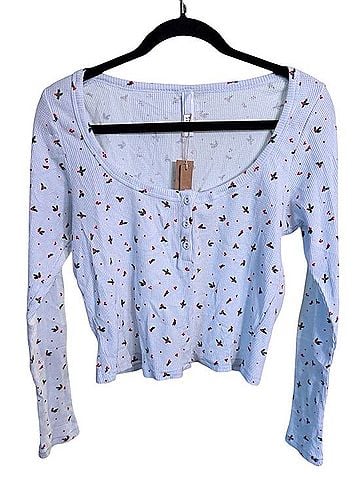 SKIMS Christmas Holly Waffle Casual Shirts (view 1)