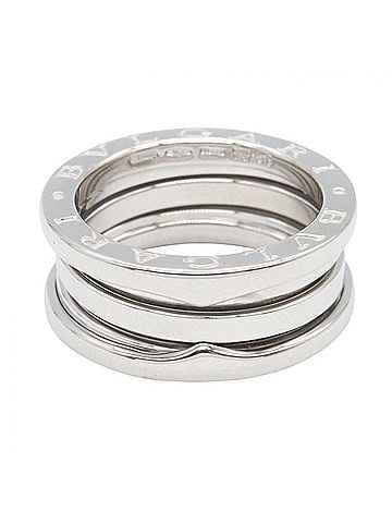 Bvlgari Bvlgari Bulgari B-zero1 Ring, 3-band ring, 18K White Gold (18KWG), Silver-tone, for men and women, 346583 (view 2)