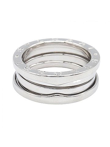 Bvlgari Bvlgari Bulgari B-zero1 Ring, 3-band ring, 18K White Gold (18KWG), Silver-tone, for men and women, 346583 (view 2)