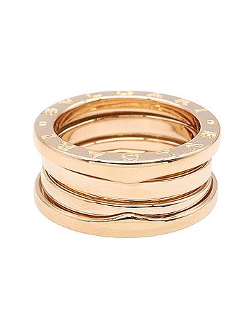 Bvlgari Bvlgari Bulgari B-zero1 Ring, 3-band ring, 18KPG (pink gold), women's jewelry, gold tone. (view 2)