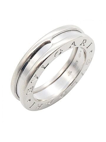 Bvlgari BVLGARI B-zero1 Ring, 1-band ring, 18KWG (white gold), men's and women's, silver-toned. (view 1)