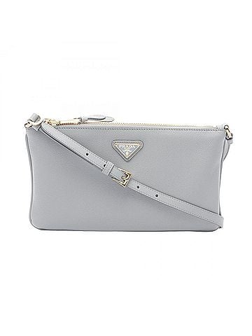 Prada Prada SOFT GRAIN Shoulder Bag/Handbag, Leather, Women's, Blue, 1BC238 (view 1)