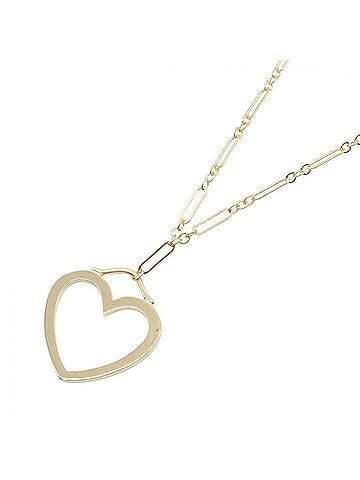 Tiffany & Co. Tiffany & Co. Open Heart Necklace, 18K (Yellow Gold), Women's Jewelry, Gold Tone (view 1)