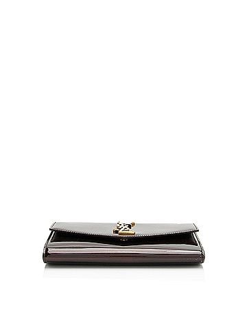 Saint Laurent Saint Laurent Patent Leather Monogram Uptown Chain Wallet (view 2)