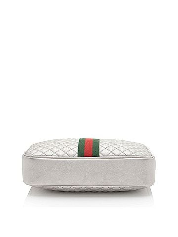 Gucci Gucci Metallic Quilted Leather Web Trapuntata Small Shoulder Bag (view 2)