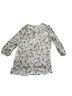 C&E Lifestyle Floral White Yellow Black Button-Down Shirt Size S - photo 2