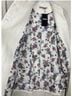 Desigual White Multi Color Coat Size 4 - photo 3