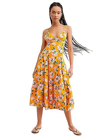 Free People Free People Floral Print Dress Casual Dress (view 1)