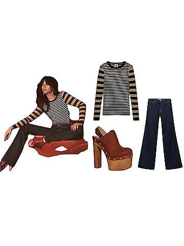 Tommy Hilfiger x Zendaya Collaboration Retro Vintage 70s inspired London Platform Clog Heels (view 2)