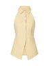 Veronica Beard Solid Yellow Vest Size 10 - photo 1