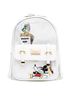 Disney 100% Faux Leather Print White Black Backpack One size - photo 1