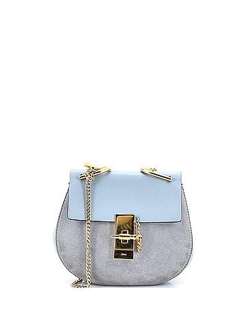 Chloé Drew Crossbody Bag Leather and Suede Mini (view 1)