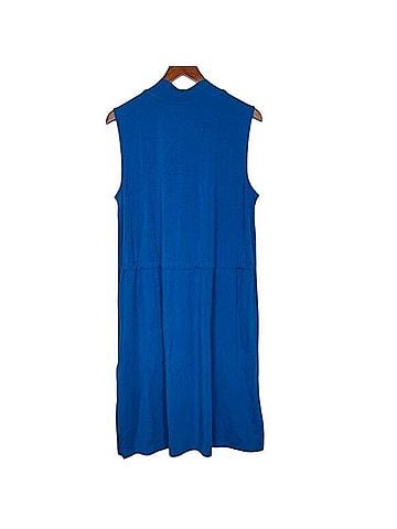 Eileen Fisher Mock Neck Tie Waist Dress Casual Dress (view 2)