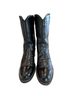 Justin 100% Leather Black Boots Size 8 - photo 4