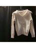 Unlisted 100% Acrylic Solid White Pullover Sweater Size L - photo 9
