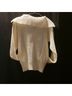 Unlisted 100% Acrylic Solid White Pullover Sweater Size L - photo 11