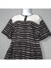 Elliatt 100% Polyester 100% Polyester 100% Polyester Stripes Black White Casual Dress Size S - photo 6