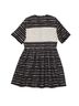 Elliatt 100% Polyester 100% Polyester 100% Polyester Stripes Black White Casual Dress Size S - photo 2