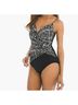 Miraclesuit Stripes Black White One Piece Swimsuit Size 8 - photo 6