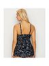 Miraclesuit Floral Black Silver Swimsuit Top Size 8 - photo 6