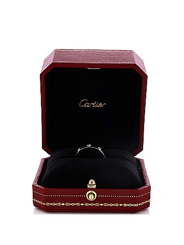 Cartier Love Wedding Band 8 Diamonds Ring 18K White Gold with Diamonds (view 2)