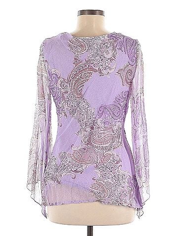 New York City Design Co. Long Sleeve Silk Top (view 2)