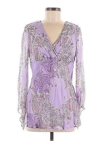 New York City Design Co. Long Sleeve Silk Top (view 1)