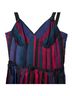 Marc Jacobs 100% Silk Stripes Multi Color Cocktail Dress Size 6 - photo 4