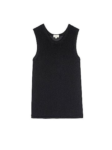 DONNI Knit Shell Top in Jet (view 1)