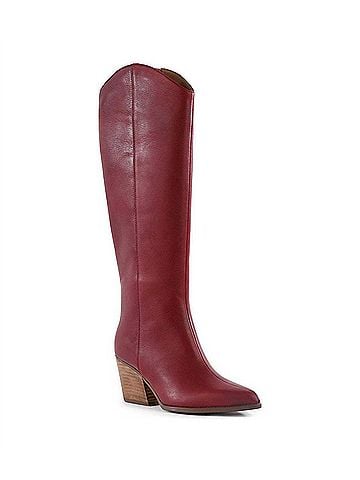 Seychelles Women's Begging You Pointed Toe Western High Boots in Cranberry (view 1)