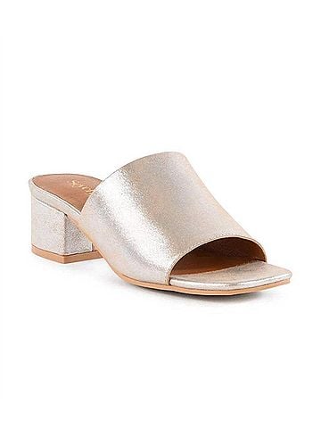 Seychelles Women's Pepper Mid Heel Sandals in Gold (view 2)