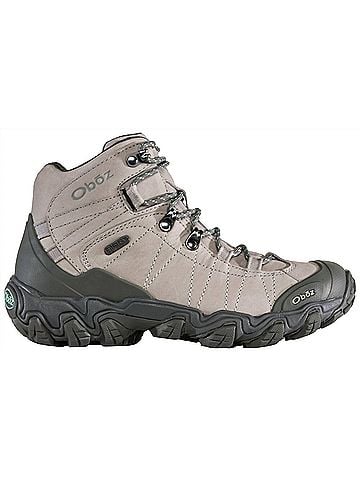 Oboz Women's Bridger Leather Waterproof Hiking Boots in Frost (view 1)