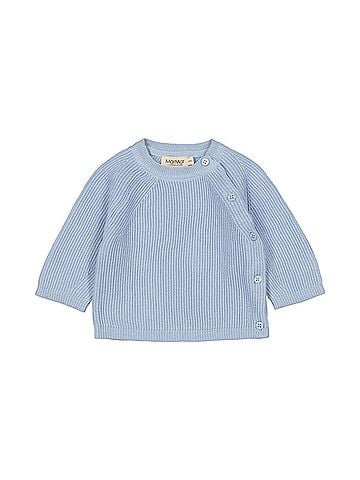 MarMar Copenhagen Kid's Clear Sky Toll Sweater Top 2 Mo in Blue (view 1)