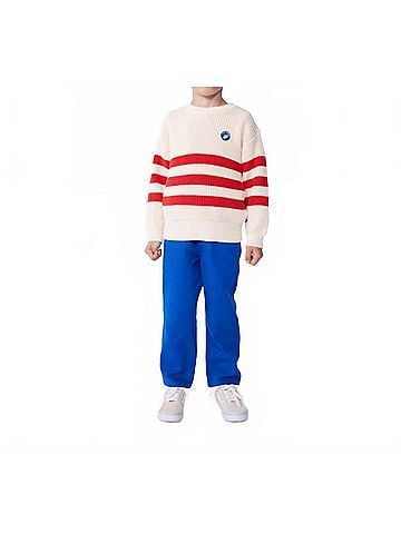 Petit Bateau Captain Striped Sweater Top in Red (view 2)