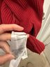 Quince 100% Cotton Red Cardigan Size L - photo 5