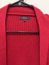 Quince 100% Cotton Red Cardigan Size L - photo 4