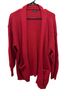 Quince 100% Cotton Red Cardigan Size L - photo 2