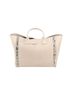 M. Gemi 100% Calf Leather Snake Print Gray Tan Leather Tote One size - photo 12