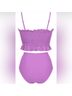 Amazon Basics Purple Two Piece Swimsuit Size S - photo 4