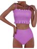 Amazon Basics Purple Two Piece Swimsuit Size S - photo 1