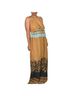 Free People 100% Viscose Graphic Brown Black Blue Jumpsuit Size XS - photo 4