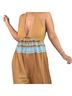 Free People 100% Viscose Graphic Brown Black Blue Jumpsuit Size XS - photo 5