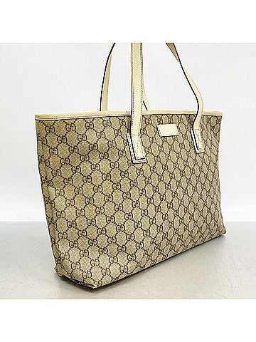 Gucci Gucci GG Supreme Tote Bag 211137 Beige Women's (view 2)